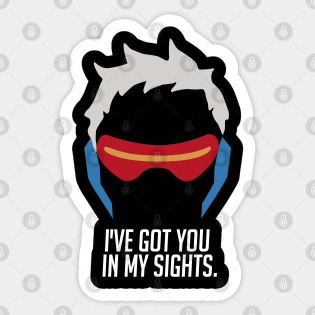 I've got you in my sights Sticker by RetroFreak